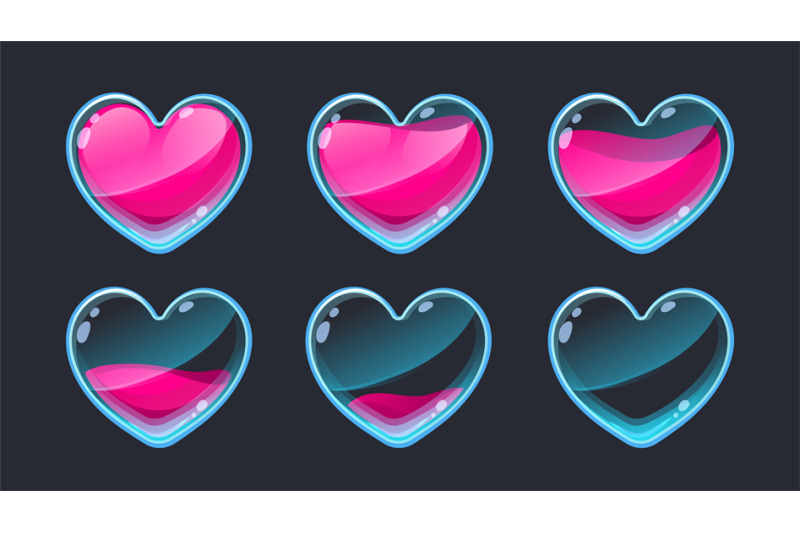 heart-animation-ui-empty-to-full-2d-game-life-sprite-asset-for-health