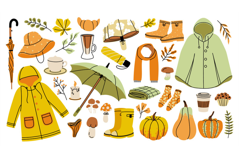 autumn-collection-cartoon-fall-vibe-icons-cozy-clothing-umbrella-rai