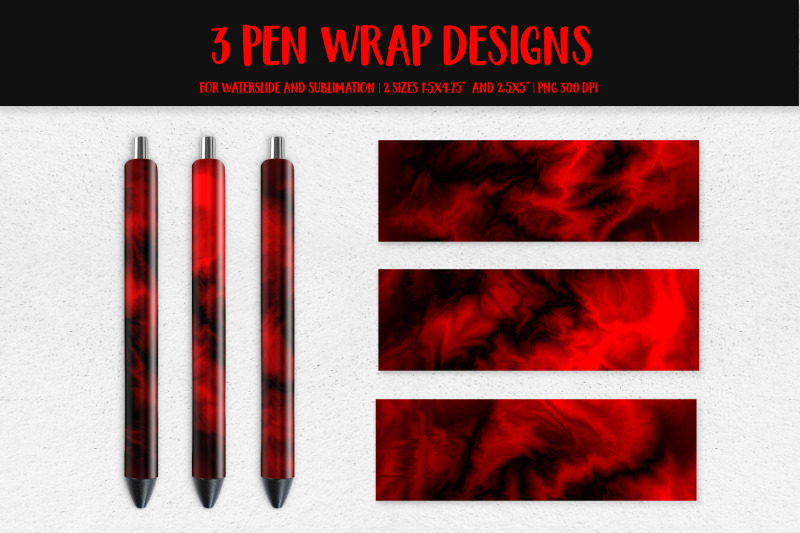 red-fire-flame-pen-wrap-sublimation-or-waterslide