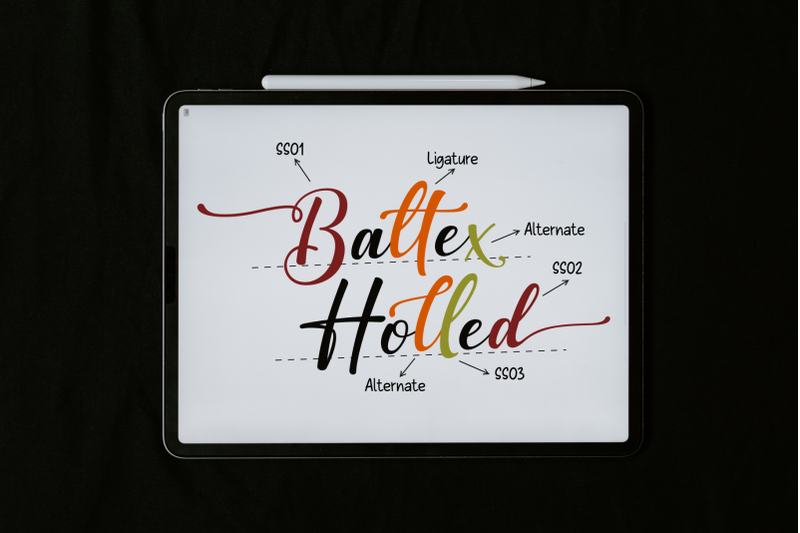 baltex-holled-calligraphy-font