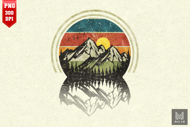 vintage-mountains-for-hiking-lover