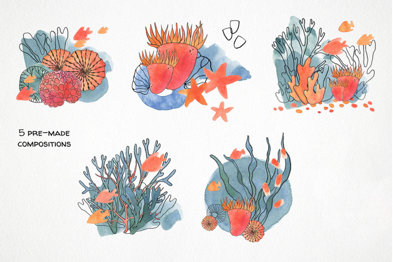 watercolor-sea-life-bundle-ocean-creatures-clipart-seascape-image