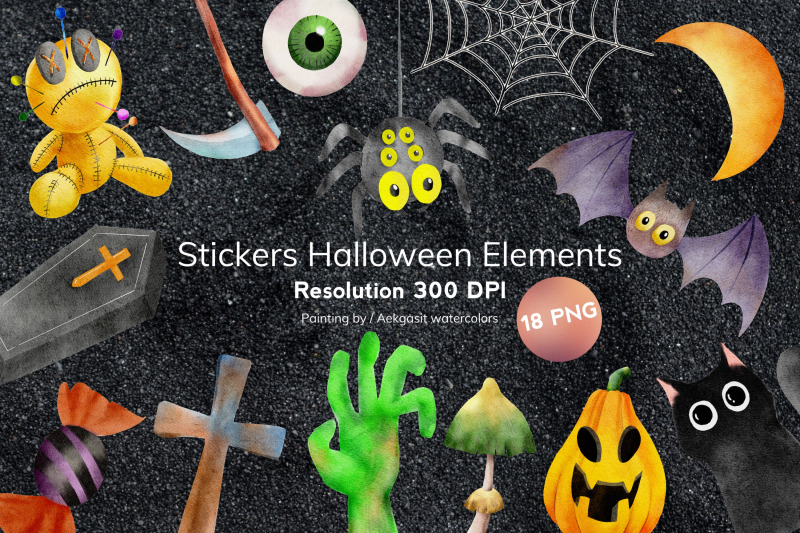 watercolor-halloween-cartoon-stickers-2