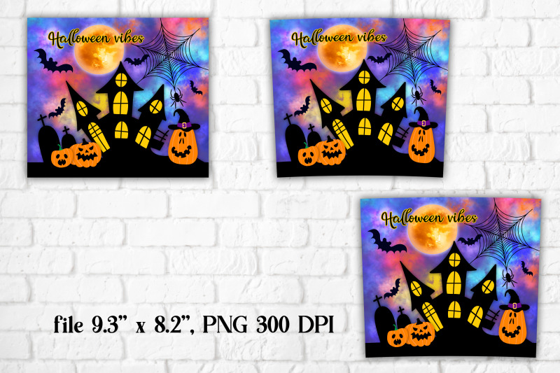 halloween-tumbler-sublimation-halloween-house