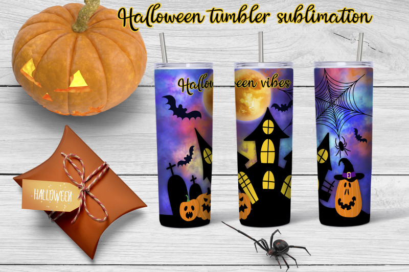 halloween-tumbler-sublimation-halloween-house