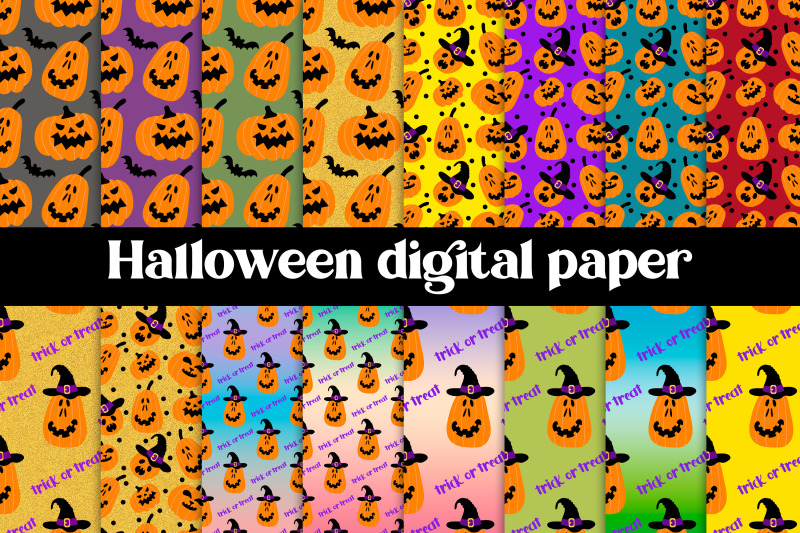 halloween-digital-paper-pumpkin-digital-paper