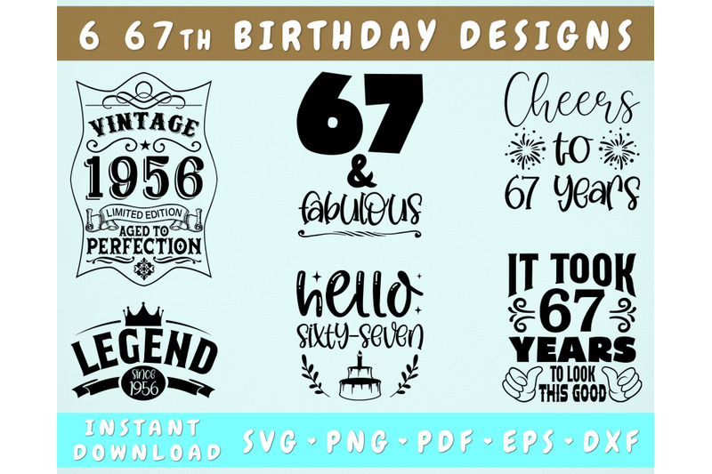 67th-birthday-svg-bundle-6-designs-67th-birthday-shirt-svg