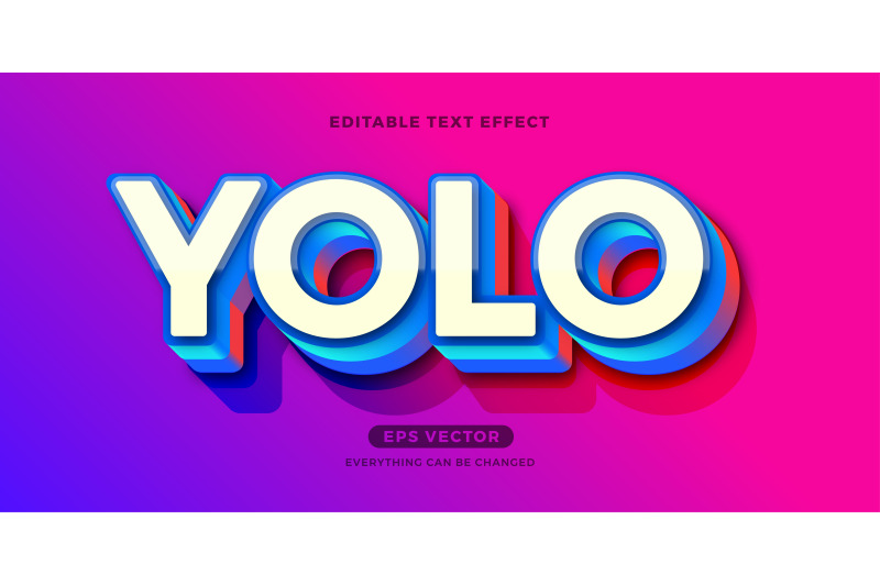 young-lifestyle-editable-text-effect-vector