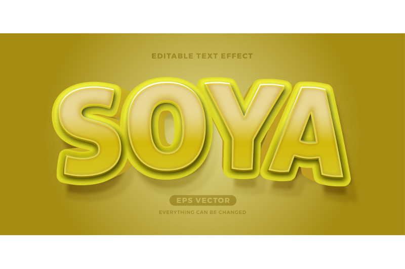 soya-editable-text-effect-vector