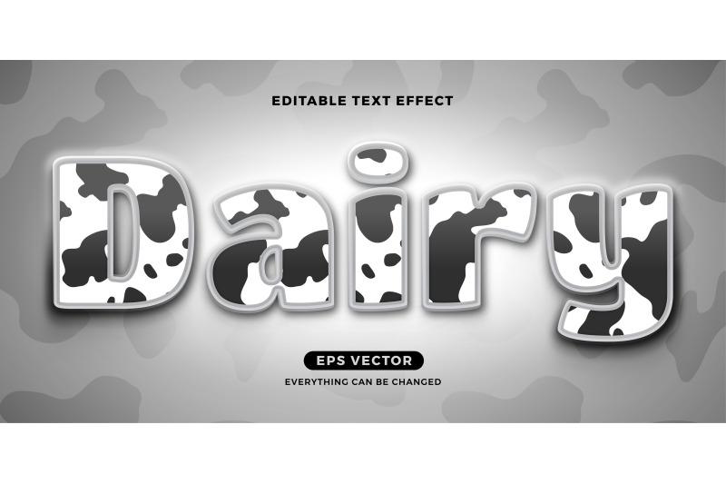 milk-editable-text-effect-vector