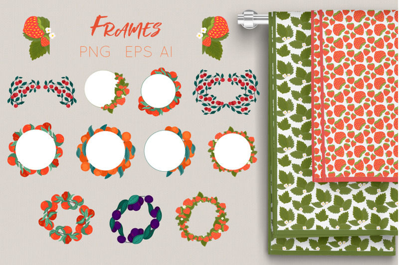 fruits-and-berries-23-vector-patterns-and-cliparts