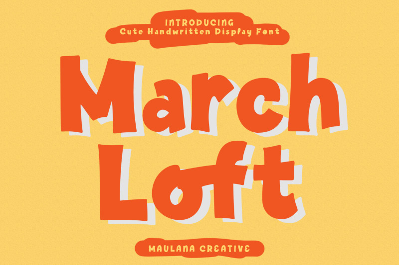 march-loft-handwritten-display-font