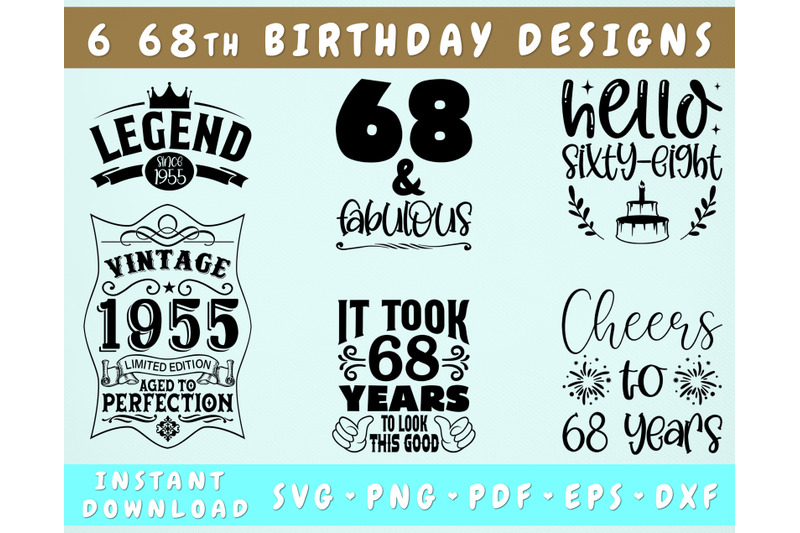 68th-birthday-svg-bundle-6-designs-68th-birthday-shirt-svg