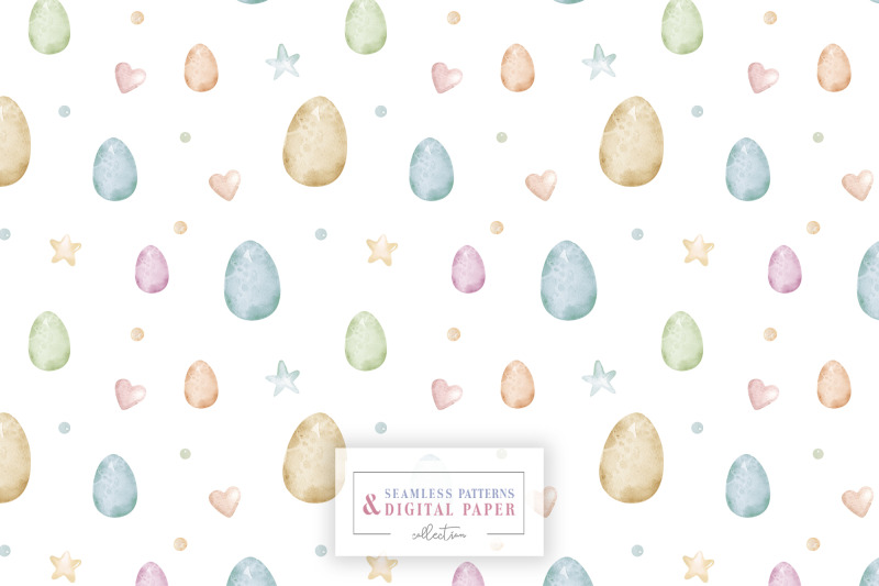 watercolor-cute-traditional-easter-symbols-scrapbook-digital-paper