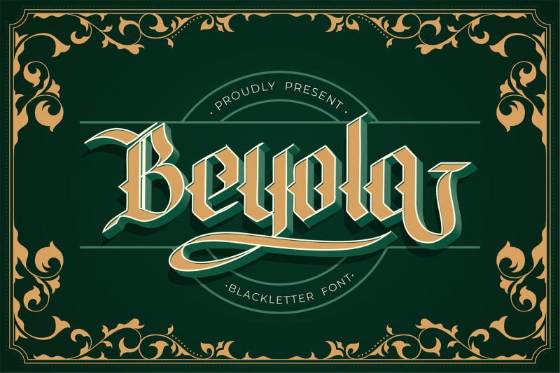 beyola-blackletter-font