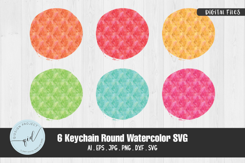 6-keychain-round-watercolor-svg