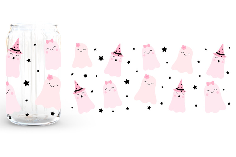 cute-halloween-can-glass-pink-ghost-can-glass-pink-pumpkin