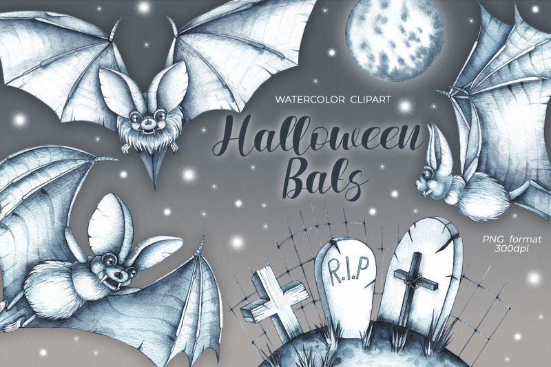 watercolor-halloween-bats-watercolor-clipart-png