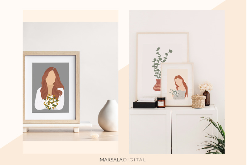 abstract-women-illustrations-with-flowers