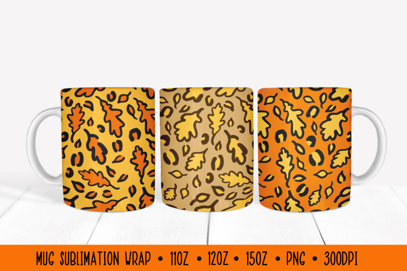 fall-leaves-mug-wrap-sublimation-autumn-leopard-print-mug