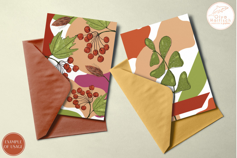 fall-printable-cards-autumn-flowers-trendy-floral-card-templates