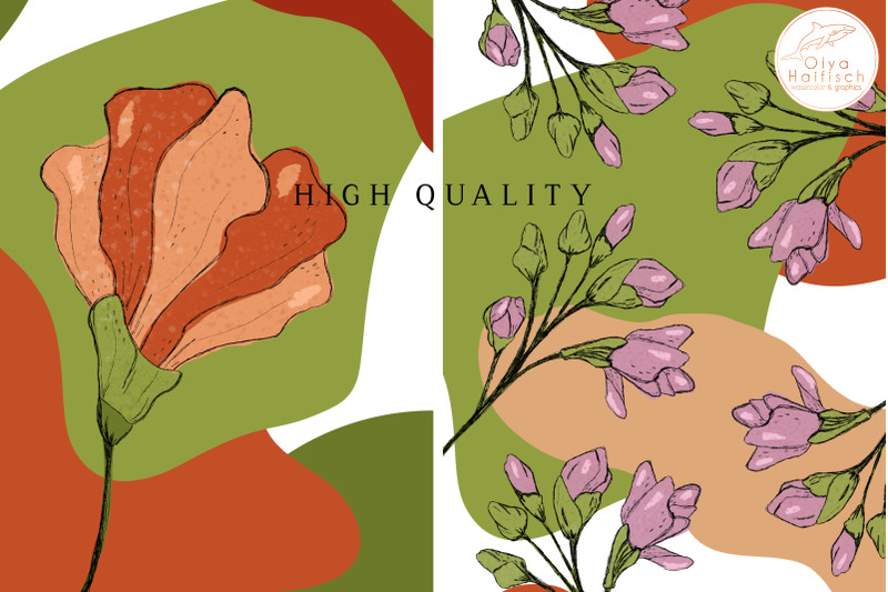 fall-printable-cards-autumn-flowers-trendy-floral-card-templates