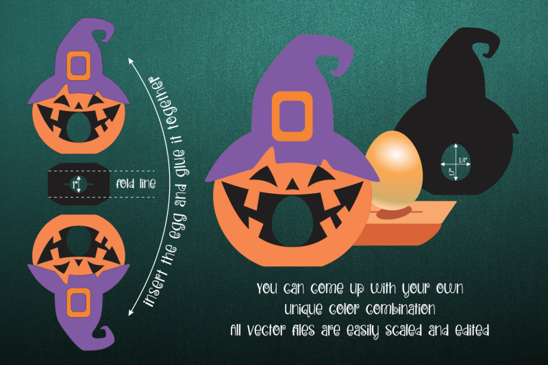 pumpkin-in-witch-hat-halloween-egg-holder-template