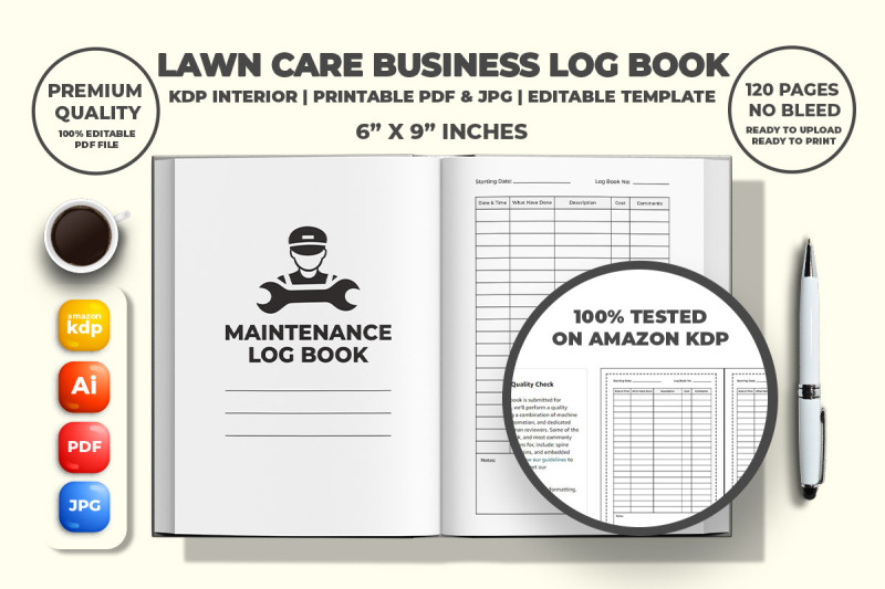 maintenance-log-book-kdp-interior