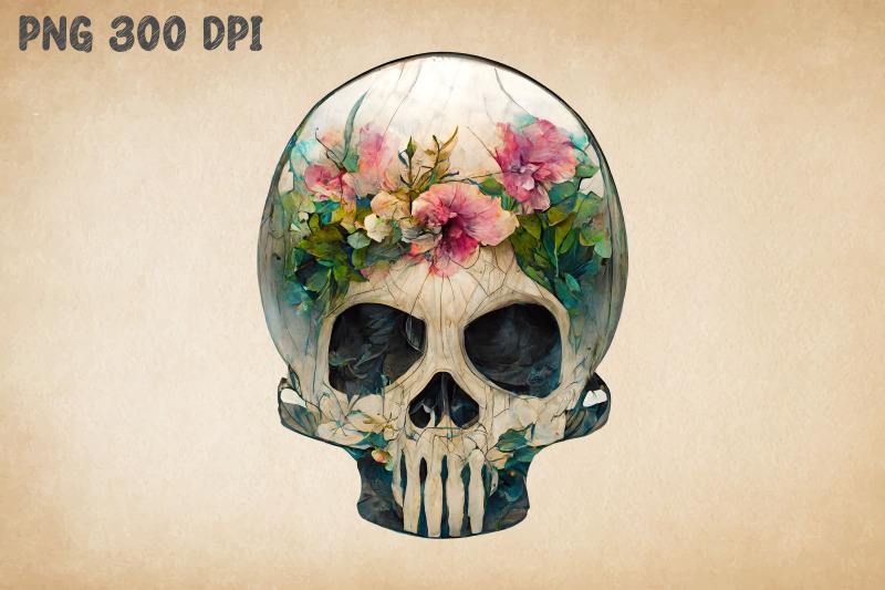 skull-with-flowers-4