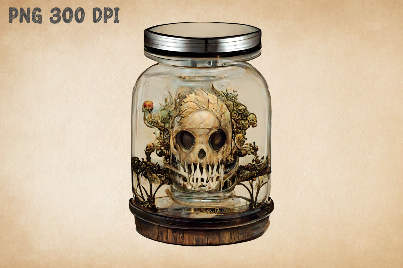 skull-in-jar