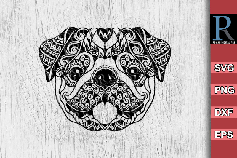 mandala-pug-dog-svg-file-zentangle-pug-cut-file-cricut-download