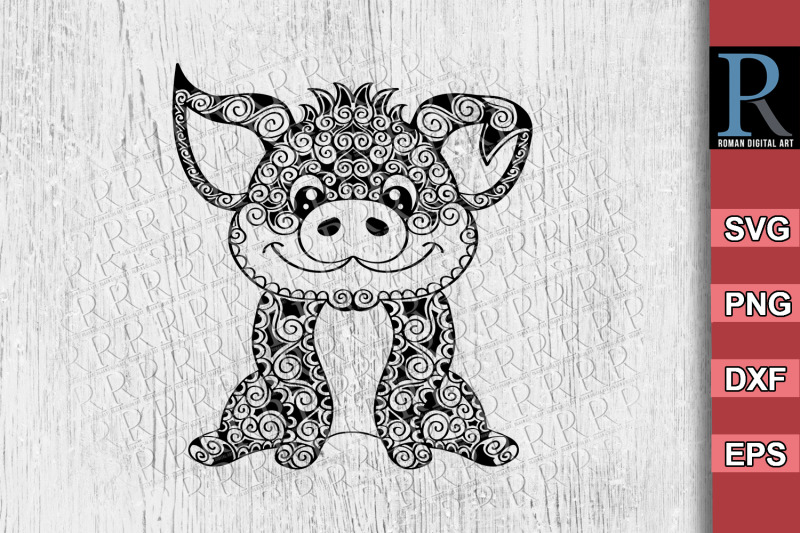 zentangle-pig-svg-mandala-pig-svg-cricut-pig-svg