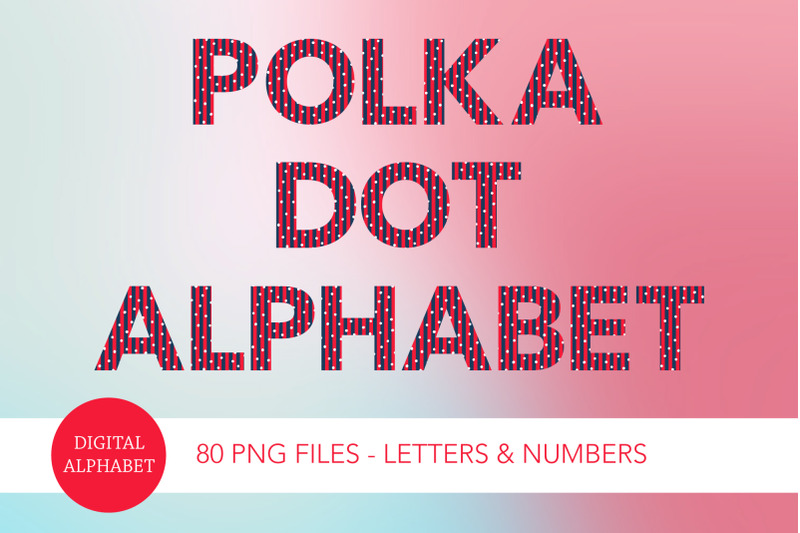 stripe-polka-dot-alphabet-i