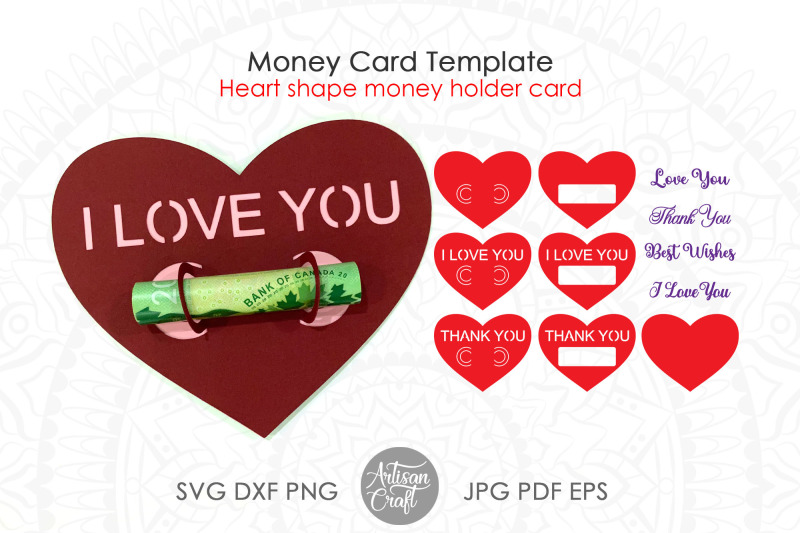 money-card-template-heart-svg-valentine-money-card-money-card-svg-heart-shape-svg