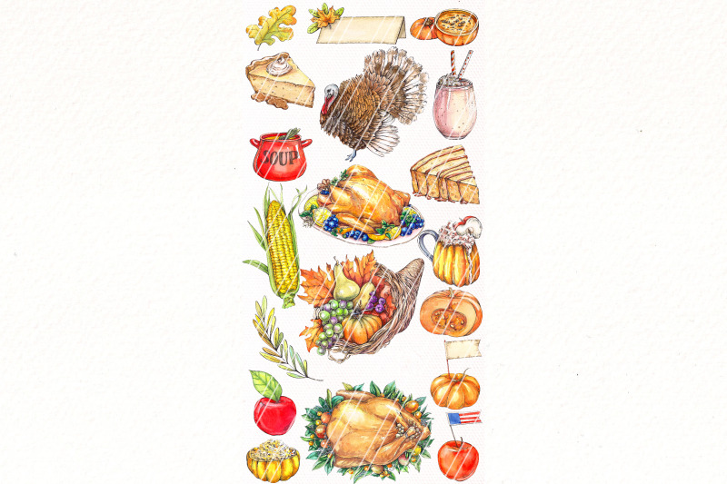 fall-png-bundle-clipart-watercolor-autumn-harvest-pumpkin