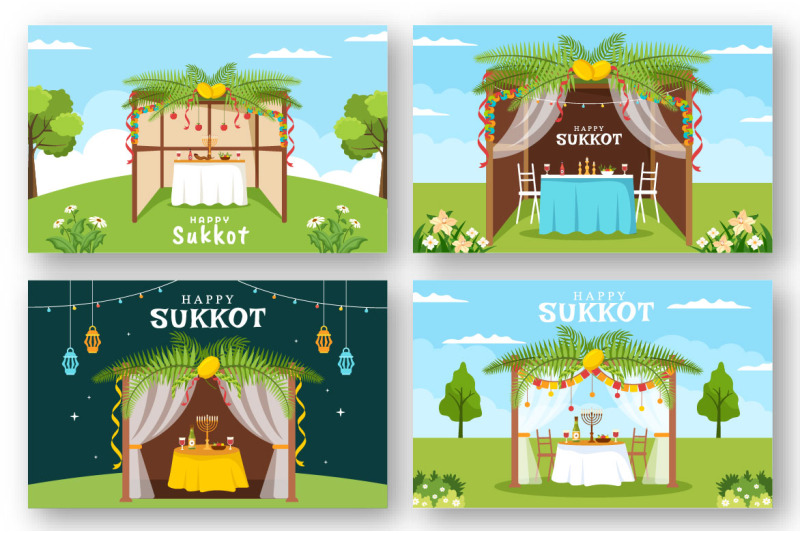 13-jewish-holiday-sukkot-illustration