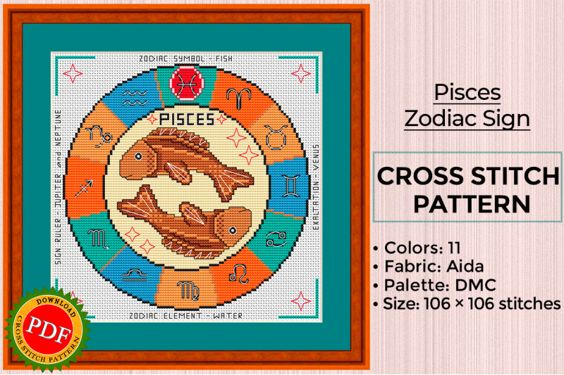 pisces-cross-stitch-pattern-pisces-zodiac-sign