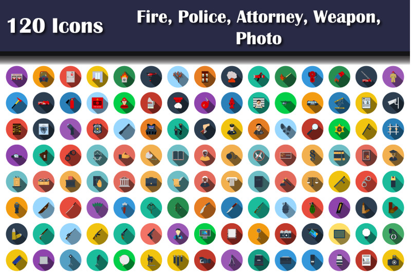 120-icons-of-fire-police-attorney-weapon-photo