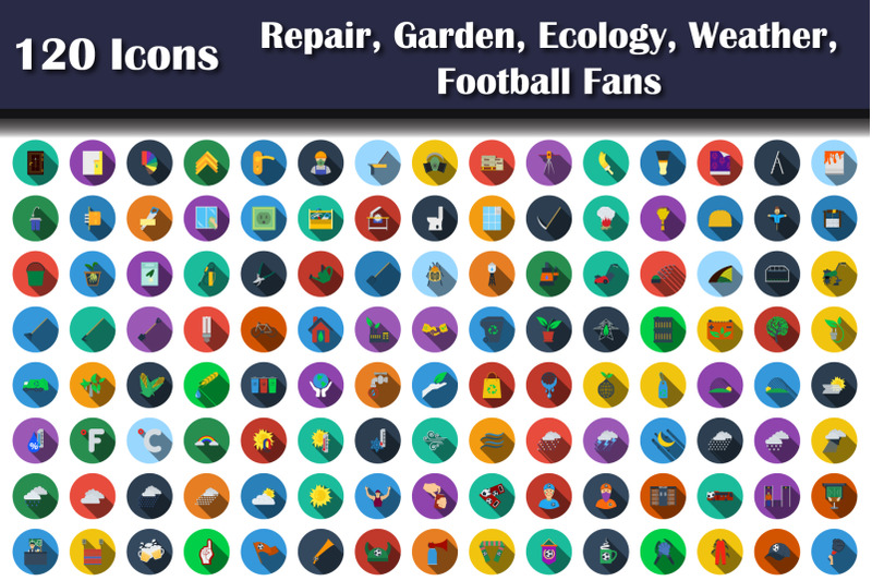 120-icons-of-repair-garden-ecology-weather-football-fans