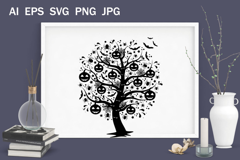 halloween-pumpkin-tree-svg-monogram-for-printing