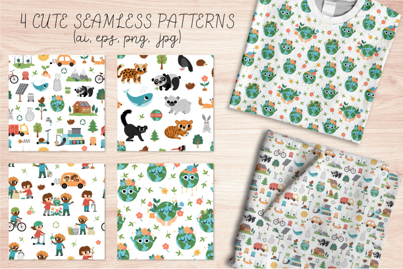 eco-friendly-earth-day-clipart-patterns-designs