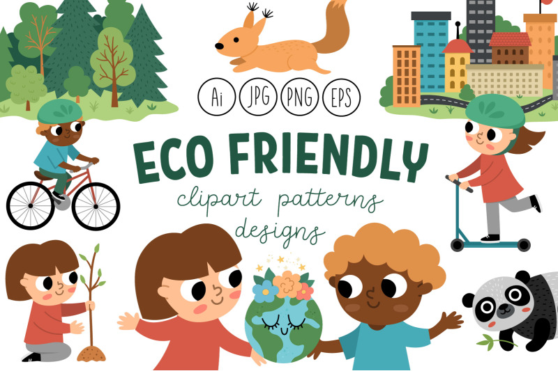 eco-friendly-earth-day-clipart-patterns-designs