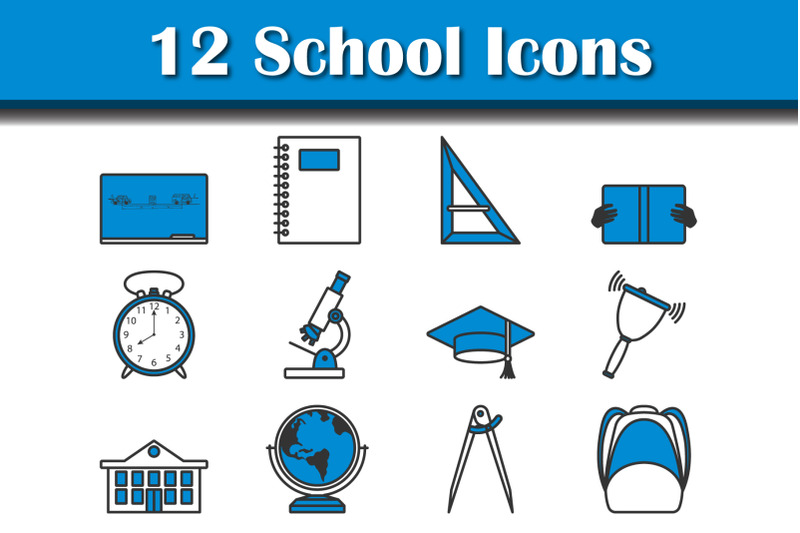 school-icon-set