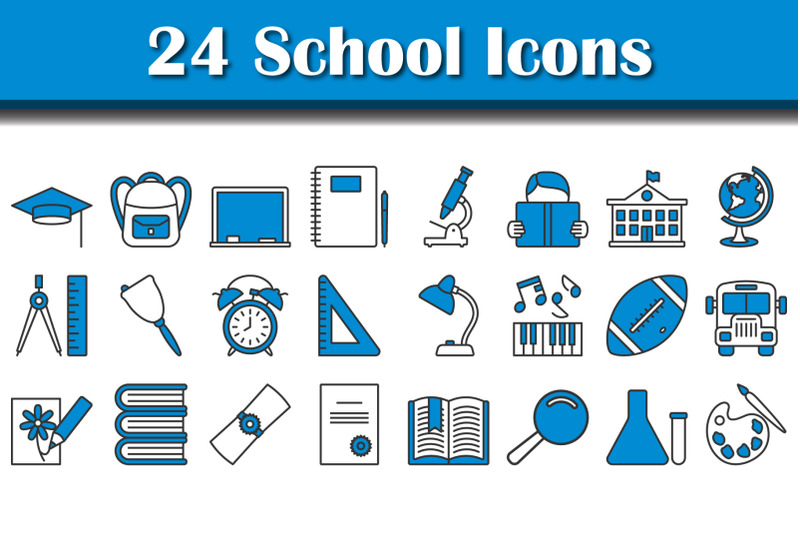 school-icon-set