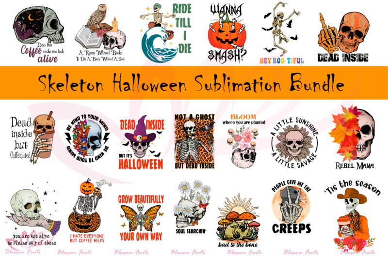 skeleton-halloween-sublimation-bundle