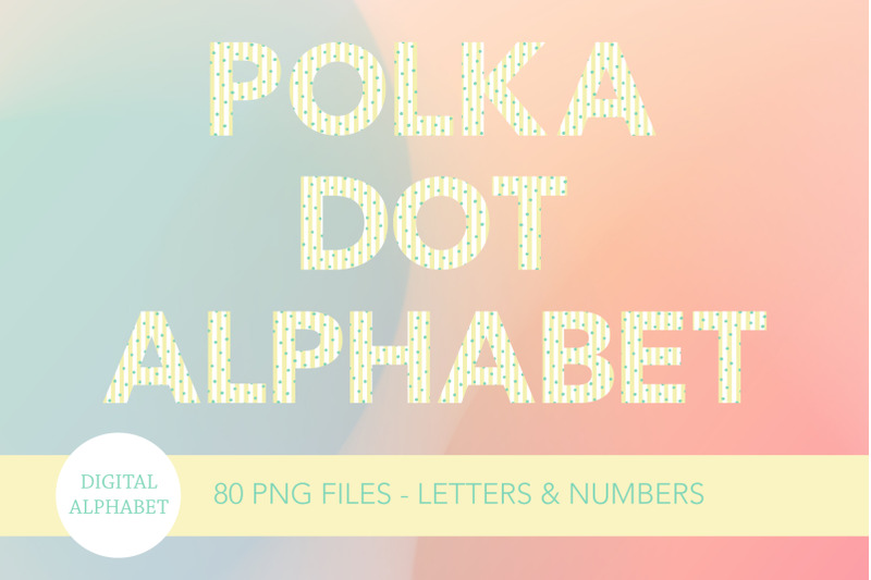 stripe-polka-dot-alphabet-ii