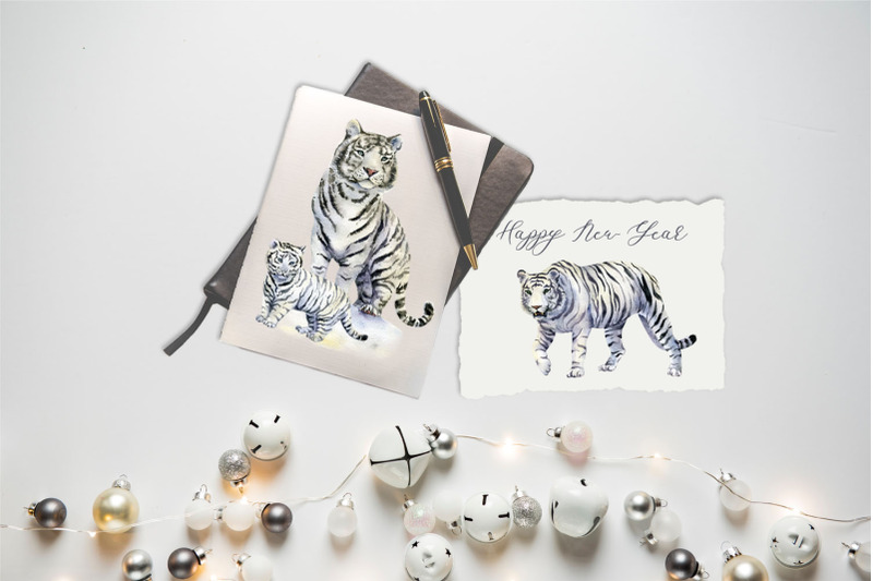 watercolor-woodland-animals-clipart-white-forest-animals-tigers-bea