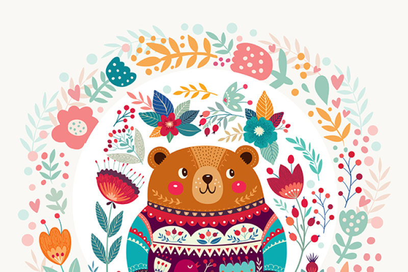 spring-bear-and-floral-bloom
