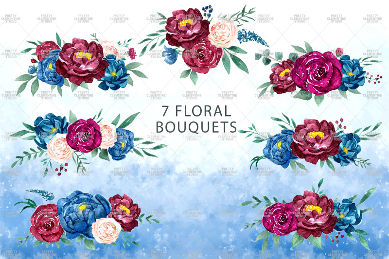 burgundy-navy-amp-blush-flowers-set