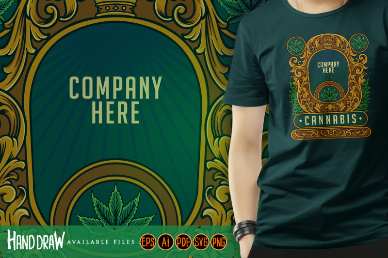 elegant-vintage-cannabis-crown-badge-with-flourish-ornate-illustration